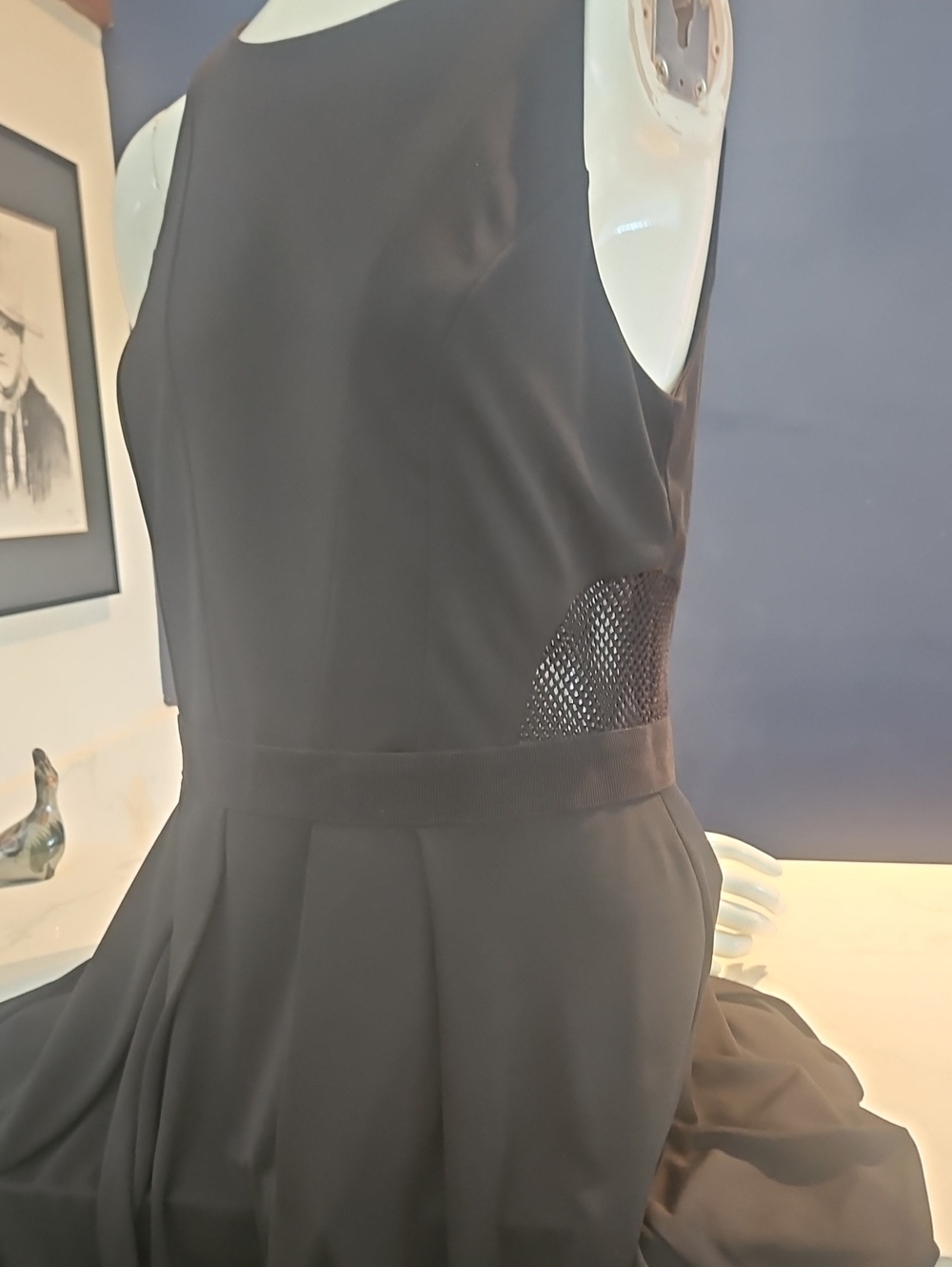 Black dress side vents funeral or formal events size 10 Great Lines